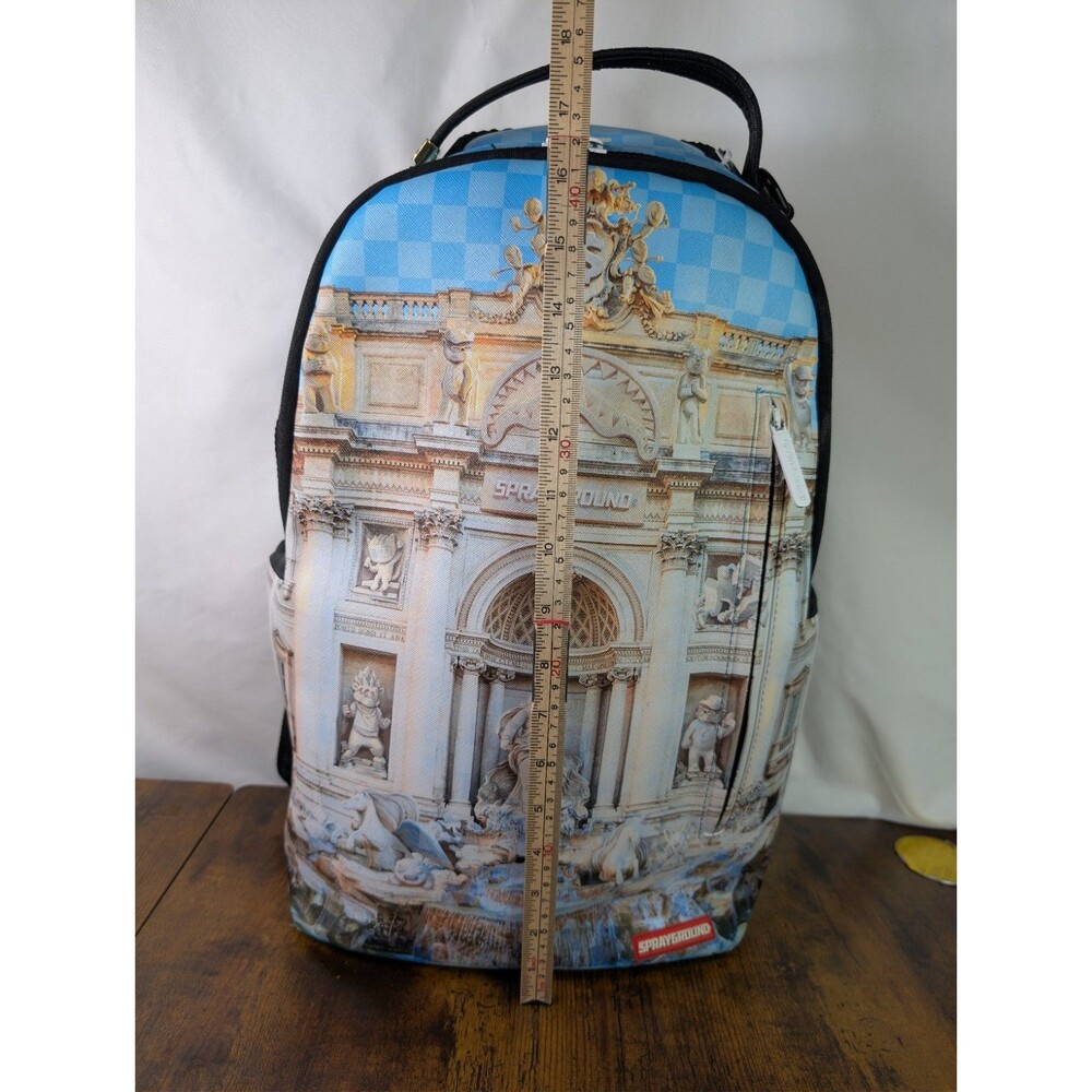 Sprayground Sprebi Fountain DLXSV Backpack Trevi Fountain Rome Rare Preowned - Picture 4 of 16